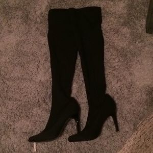 Nine West 6 1/2 over the knee black boots